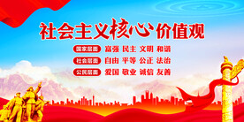 社会主义核心价值观展板