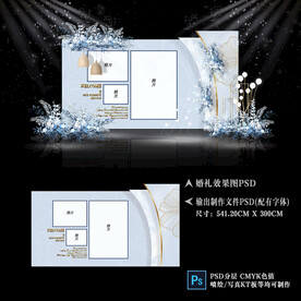 蓝色婚礼效果图