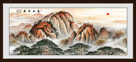 泰山风景画