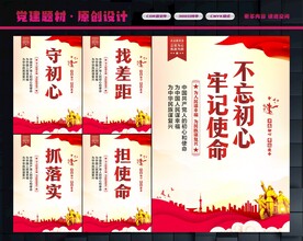 不忘初心展板