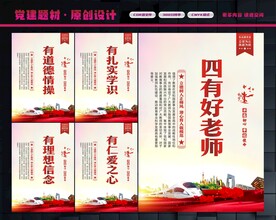 四有好老师展板