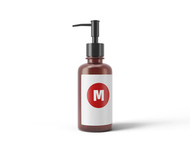 琥珀色美妆泵瓶样机PSD模型