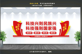 科技标语文化墙