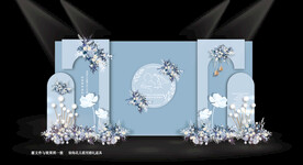 蓝色婚礼效果图