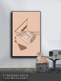 豪华抽象色块装饰画