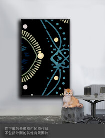 豪华抽象色块装饰画