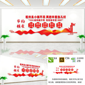 节约粮食文化墙