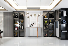 轻奢餐厅背景墙