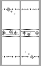 高清分层透明底推拉门打印图