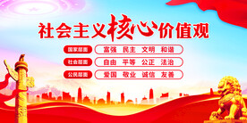 社会主义核心价值观展板