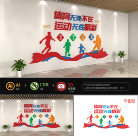 校园体育运动文化墙