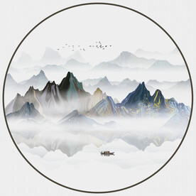 抽象山水画