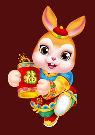 2023兔年卡通兔子