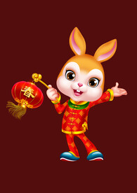 2023兔年卡通兔子