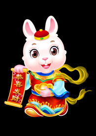 2023兔年卡通兔子