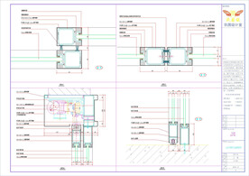 办公室自动门施工图CAD图纸