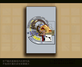 欧式古典抽象色块装饰画