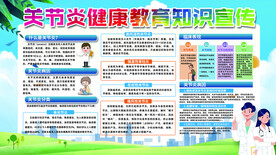 关节炎健康教育展板