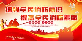 社区消防安全宣传展板