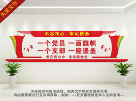 党支部党建标语文化墙