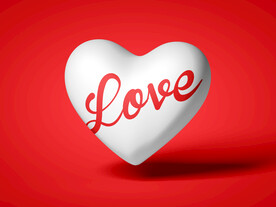 爱心气球样机模型