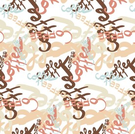 彩色字母  咖色字母