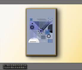 欧式黑白风格抽象装饰画