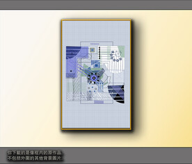 欧式黑白风格抽象装饰画