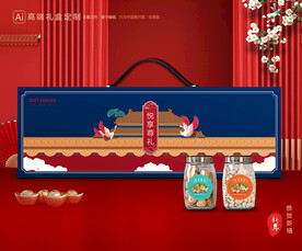 坚果礼盒 年货包装