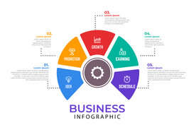 多彩数据信息图表
