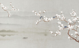 新中式花鸟画背景墙