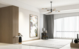 现代客厅空场景