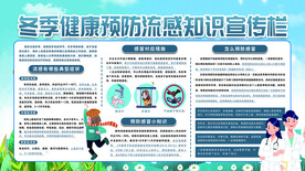 冬季健康预防流感知识展板