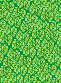 矢量动感立体蚕图案绿叶几何底纹