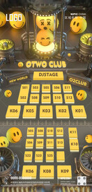 笑脸派对座位图海报