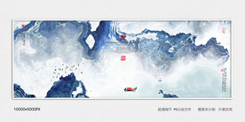 中国风玄关意境装饰画