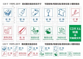 垃圾分类矢量国标图标