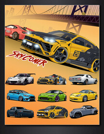 矢量跑车城市竞速系列