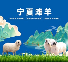 宁夏滩羊背景墙