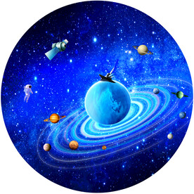  圆形星空吊顶