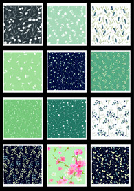 花卉四方连续图片