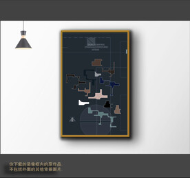 罗马古典色块抽象画