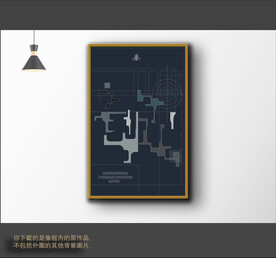 罗马古典色块抽象画