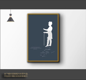 新中式色块抽象装饰画 