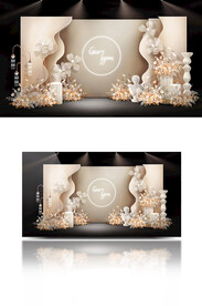 香槟色迎宾背景