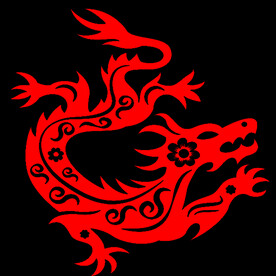 十二生肖旋转的龙