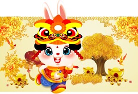 动漫兔子卡通兔样子