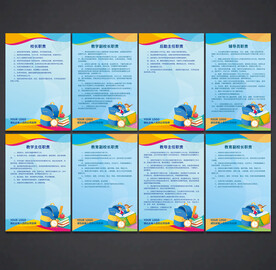 学校职责 制度展板