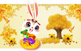 卡通兔可爱兔子