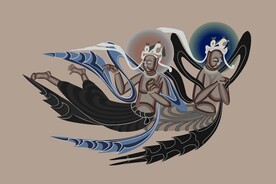 敦煌莫高窟西魏288窟飞天